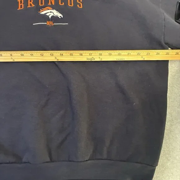 Denver Broncos Sweatshirt Mens XL NFL VF Imagewear Navy Crewneck Vintage Y2K - Picture 8 of 9